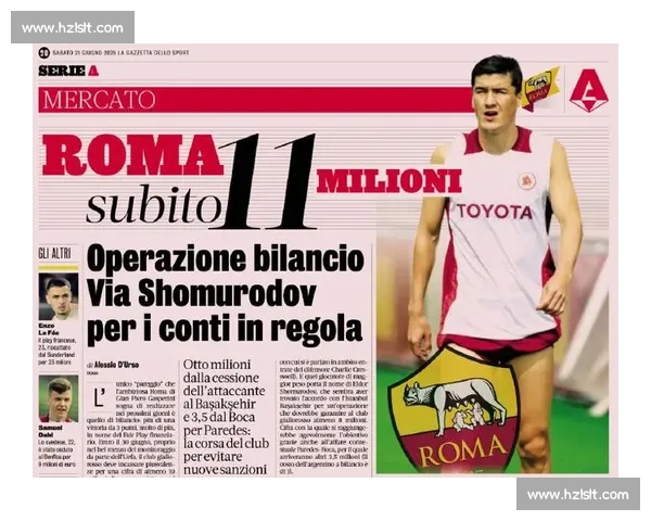 罗马前锋肖穆罗多夫接近加盟巴萨克赛尔，转会费或达 800 万欧